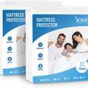 DMI Mattress Protector Twin XL 2 Pack - Waterproof, Fitted, Noiseless, Soft & Breathable, 39" x 80" x 12", White