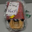 Tenceur 48 Pcs Kraft Christmas Gift Bags with Handle Red and Green Xmas Paper Treat Candy Goodie Bags with Snowflake Elk Xmas Tree Patterns for Christmas Party Supplies Favors Gift Wrapping