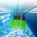 Pool Cover Pump above Ground - Submersible Water Sump Pump Swimming Water Removal Pumps, with Drainage Hose & 25 Feet Extra Long Power Cord, 850 GPH inGround, 3 Adapters