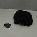 Small Lace Front Wig Middle Part Wavy Yaki Synthetic Wig Heat Resistant Fiber 14 Inch Shoulder Length Bob Style Wig Layered Curly Hair Wigs for Women for Daily Party Use  Natural Black