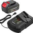 20V 6000mAh Replace Long-Lasting Battery for DeWalt 20V Max Battery with DCB112 Fast Charger, Good Value Combo for DeWalt 20 Volt Power Tools DCF DCD DCG Series & DCB206 DCB205 DCB200