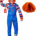 Morph Killer Doll Costume Men, Creepy Doll Costume Mens, Halloween Costumes For Men, Halloween Costumes For Adults (X-Large)