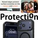 2 x BENTOBEN Magnetic for iPhone 17 Pro Max Case with Invisible Stand [Compatible with Magsafe] Translucent Matte Phone Case for 17 Pro Max Slim Kickstand Shockproof Women Men Cases Cover, Black