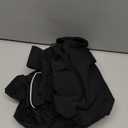 LOVELONGLONG Waterproof Dog Raincoat with Removable Hood – Outdoor Full Body Dog Jacket, Windproof Snowproof Shell Suit – All Season Pet Rain Gear Black 4XL