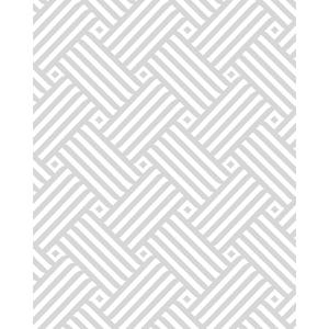 Cohoo Home Modern Peel and Stick Wallpaper Boho Contact Paper for Cabinets and Drawers Geometric Wall Paper Gray White Removable Self Adhesive Wallpaper for Bedroom Bathroom Waterproof 17.3inW 393inL