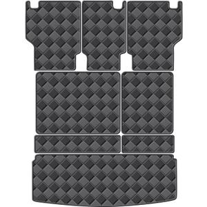 Cargo Mat for 2018-2024 Ford Expedition/Lincoln Navigator 8 Seats(2nd Row Bench Seat) Trunk Mat & 2ND+3RD Row Rear Backrest Mat, All Weather Rear Cargo Liner Back Seat Cover Protector