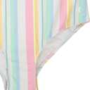 Hurley Girls One Piece Swimsuit (7, Pale Ivory/Multi Stripe)