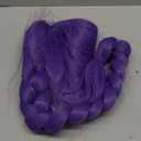 33 Inches Long Purple Braid Anime Costume Wig  High Temperature Heat Resistant Silk Fiber  Natural Looking Costume Wig for Halloween Party, Cosplay (Small Size)