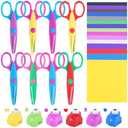 2 Pack Craft Scissors Decorative Edge, Cardstock Paper for DIY Art