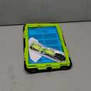 SEYMAC stock Case for Samsung Galaxy Tab S7 FE / S8 Plus 5G Case 12.4'' with Screen Protector Pencil Holder [360 Rotating Hand Strap] &Stand, Drop-Proof, Green/Black