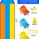 Water Slides for Kids Backyard, 23ft*82in Extra Long Wide 3Lane Slip and Slide with Upgraded Surround Sprinkler System with 3 Bodyboards, Thickened PVC Water Slide for Outdoor Summer Party Play