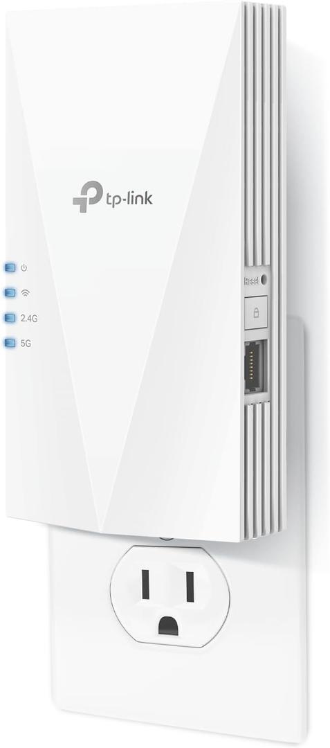 TPLink AX1500 WiFi Extender Internet Booster(RE500X), WiFi 6 Range Extender Covers up to 1500 sq.ft and 25 Devices,Dual Band, AP Mode w/Gigabit Port, APP Setup, OneMesh Compatible