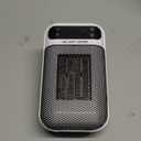 Mini Plug in Heater, Portable Wall Space Heater with Remote, Small Wall Outlet Heating with Adjustable Thermostat and 12H Timer, LED Display for Home Office Bathroom Indoor Use (Snow)