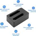 2 Slot Charger Compatble with TC77 TC70 TC75 TC70x TC700 TC72 TC700H TC700K 82-171249-01 82-171249-02 BTRY-TC70X-46MA1-01 BTRY-TC7X-46MA2 BT-000318
