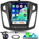 [Android 15] 4G+64G Car Radio Stereo for Ford Focus 2012-2018, Wireless CarPlay Android Auto,9.7 Inch IPS Touch Screen GPS Head Unit WiFi Bluetooth DSP Audio USB Dual Mic HD Rear Camera