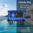 Robotic Pool Cleaner with APP Support, 24/7 Cleaning, Dual Charging Modes, Smart Obstacle Avoidance, Ideal for Most Swimming Pool Types Solar Skimmer