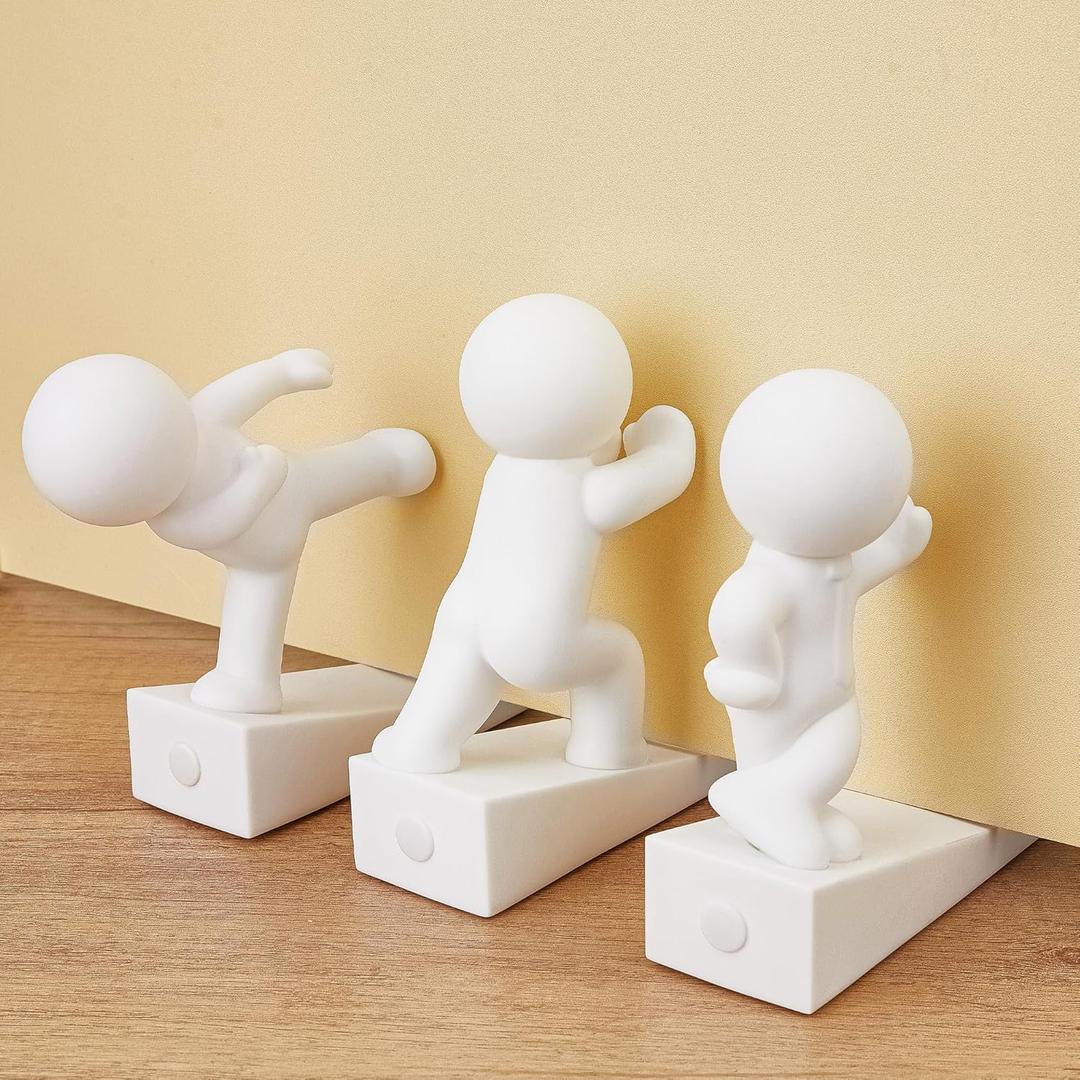 Cute Door Stopper, 3 Pcs, Decorative Door Wedge for Home and Office Floor, Decoration Doorstop(Patented)