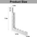 Over The Door Hooks Hanger Fit Up to 1 3/4 Inch Optimal, Foldable Over The Door Clothes Drying Rack for Laundry Bathroom Bedroom (White 2 Pack)