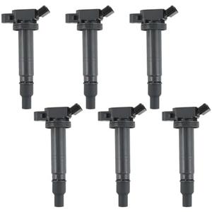 A-Premium Set of 6 Ignition Coil Pack Compatible with Toyota FJ Cruiser Tacoma Tundra 4Runner V6 4.0L Replace# UF495, 90919-02248, 90919-02260, 90919-A2001, 90919-T2005