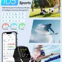 Fitpolo Smart Watches for Men Android & iPhone, Alexa Built-in [1.8" HD Screen] IP68 Waterproof Fitness Watch with Bluetooth Call (Answer/Make), Heart Rate/Sleep/SpO2 Monitor, 105+ Sports Tracker