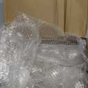 Syhood 24 Pcs Christmas Crystal Glass Ornaments Clear Vintage Acrylic Hanging Ornaments Christmas Drop Icicle Teardrop Ball Decorations for Xmas Tree Winter Party Supplies, 15 Style Assorted Size