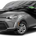 Proadsy 2025 Upgrade Car Cover Custom Fit for Kia Soul 2010-2025, Waterproof All Weather for Automobiles, Full Exterior Cover Rain Snow Sun Protector Indoor Outdoor Car Cover