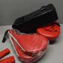 Poen 7 in 1 Taekwondo Kick Pad Boxing Training Equipment Punching Mitts Martial Arts Wrist Band Adjustable Soft Pads Set for Karate Muay Thai MMA Training (Red)