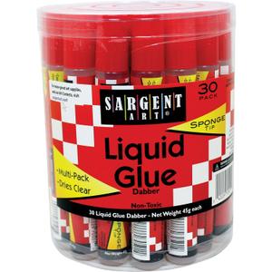 Sargent Art 97-0501 30ct Liquid Glue Dabber Bucket Pack, Red