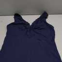 Womens Tank Top Camisoles with Premium Cotton Italian Design - Trimmed with Flower Lace on Neckline, L