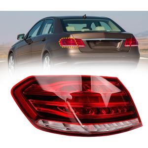 Dasbecan Driver Left Side Tail Light Assembly Compatible with 2014-2016 Mercedes Benz W212 E Class E250 E300 E350 E400 E550 E63 Rear Lamp Outer w/Led Bulbs Replaces# 2129061303 MB2804112