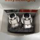 SEALIGHT H11 LED Headlight Bulbs, 30000LM Cool White Light with Cooling Fan, 1:1 Mini Size H8 H9 Led Headlight, 3 Min Plug-N-Play Halogen Replacement, Pack of 2