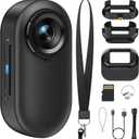 1080P FHD Mini Body Camera: 128GB Sports Action Body Cam, Thumb Size Hands-Free Wearable Pocket Camera, Portable Bodycam Camcorder for Work, Travel, Fishing, Pet Walking, Outdoor Adventures, Black