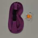 Weighted Eye Mask for Women - 3D Blackout Sleep Mask for Deep Sleep, Postpartum Gift, Lash-Friendly - Long Flight Travel, Cruise Ship, Car Camping Essentials, Purple