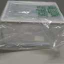 Large Medicine Lock Box with Dual 3-Digit Combination Locks, 24L Lockable Storage Box for Medication, Snacks, Phone, and Electronics - BPA-Free Organizer Bin for Home, Office, Fridge, and Safety (White)