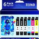 TEINO Remanufactured Ink Cartridge Replacement for Epson 232 Ink Cartridges for Expression XP-4200 XP-4205 Workforce WF-2930 WF-2950 Printer (Replacement for Epson 232XL Ink Cartridges Combo Pack 6)