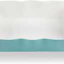 Sweejar Casserole Dishes for Oven, Ceramic 9x13 Baking Dish, Wave Edge Bakeware with Handles, Large Rectangular Lasagna Pan Deep for Roasting, Baking, Cooking, Banquet and Daily Use (Turquoise)