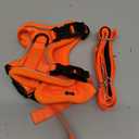 Halypet Cat Harness and Leash Set [MAX Safety 4th-Gen Upgrade] Escape Proof Adjustable Cat Leash Comfortable Soft Vest Easy to Wear Kitten Harness with Reflective Strip for Cats Walking, XS Orange