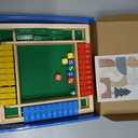 Premium Shut the Box Board Game for 2-4 Player, Wooden Math Number Flip Dice, Montessori Educational Toy for Kids Ages 3+ and Adults, Screen-Free Family Night, Classroom, Pub& Summer Travel Activities