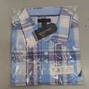 Nautica Boys Short Sleeve Woven Button-Down Shirt. Light Weight & Breathable (14-16, Spring Plaid)