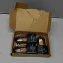 FIGODE Outdoor Waterproof Padlocks, Covered Heavy Duty Laminated Steel Locks, Large Sturdy Locks, 2.2 in. Wide, 3 Locks Same Key, Long Padlocks