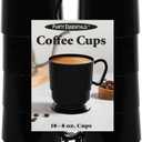 2 x Party Essentials 8-Ounce Hard Plastic Coffee Cups, 10-Count, Black
