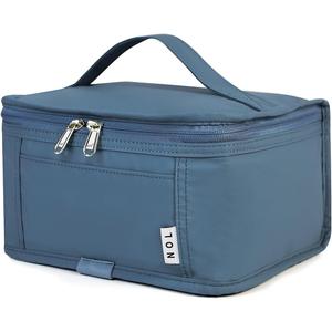 NOL Natural Organic Lifestyle Small Lunch Bag Mini Lunch Box Insulated Lunch Bag for Men/Women Leakproof Cooler Tote Bag Lightweight Nylon Waterproof Lunch Box For Work, Dusty blue