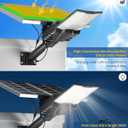 Gefolly SL-18000W Solar Street Lights Outdoor, Commercial Parking Lot Light Dusk to Dawn IP67 Waterproof 6500K Security Flood Lights Lamp for Yard, Road, Basketball Courts