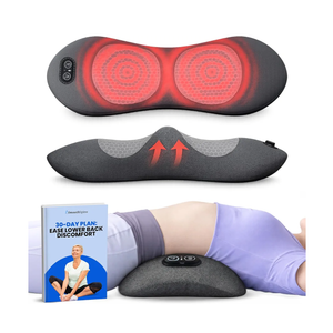 SmoothSpine Triple Fusion Back Massager - The Official Smooth Spine Massager with Heat - Design to Support Lower Back Comfort, Relaxation Device for Home Use (Triple Fusion Back Massager)