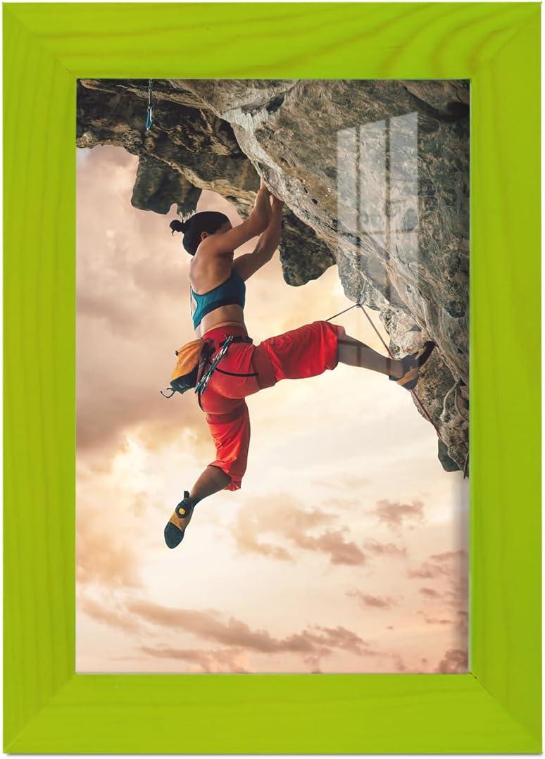 2 x Renditions Gallery 5x7 inch Picture Frame Avocado Wood Grain Frame, High-end Modern Style, Made of Cream Colored Solid Wood and High Definition Glass for Wall and Tabletop Photo Display