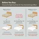 Max Oversized California King Quilt Set  112"x106" Soft Washed 3-Layer Lightweight Bedspread with Multi-Lock Quilting, Minimalist Nordic Bedding, All-Season Quilt Set (1 Quilt + 2 Pillow Shams) Blue