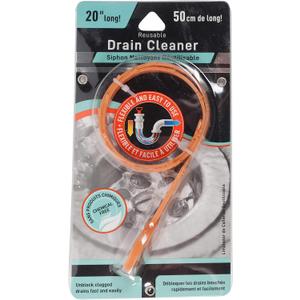 Jacent Reusable Flexible Drain Cleaner Snake, 20 Inches Long - 1 Pack