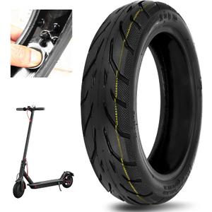 50/75-6.1 Scooter Tire, 9X2 Built-in Live Glue Repairable Puncture-resistant Self-repairing Tubeless Tire Compatible for Gotrax Gxl V2/Xiaomi M365/Pro/1S Electric Scooter