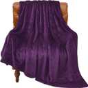 BEDELITE Fleece Blanket Purple Throw Blankets for Couch & Bed, Luxury Plush Cozy Fuzzy Blanket 50" x 60", Super Soft Warm Lightweight Throw Blanket for Travel Camping (Throw(50"x60"))