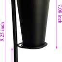 Metal Grave Vase, Flower Holder in the Ground, Cemetery Vase, Grave Decoration, with Flower Foam